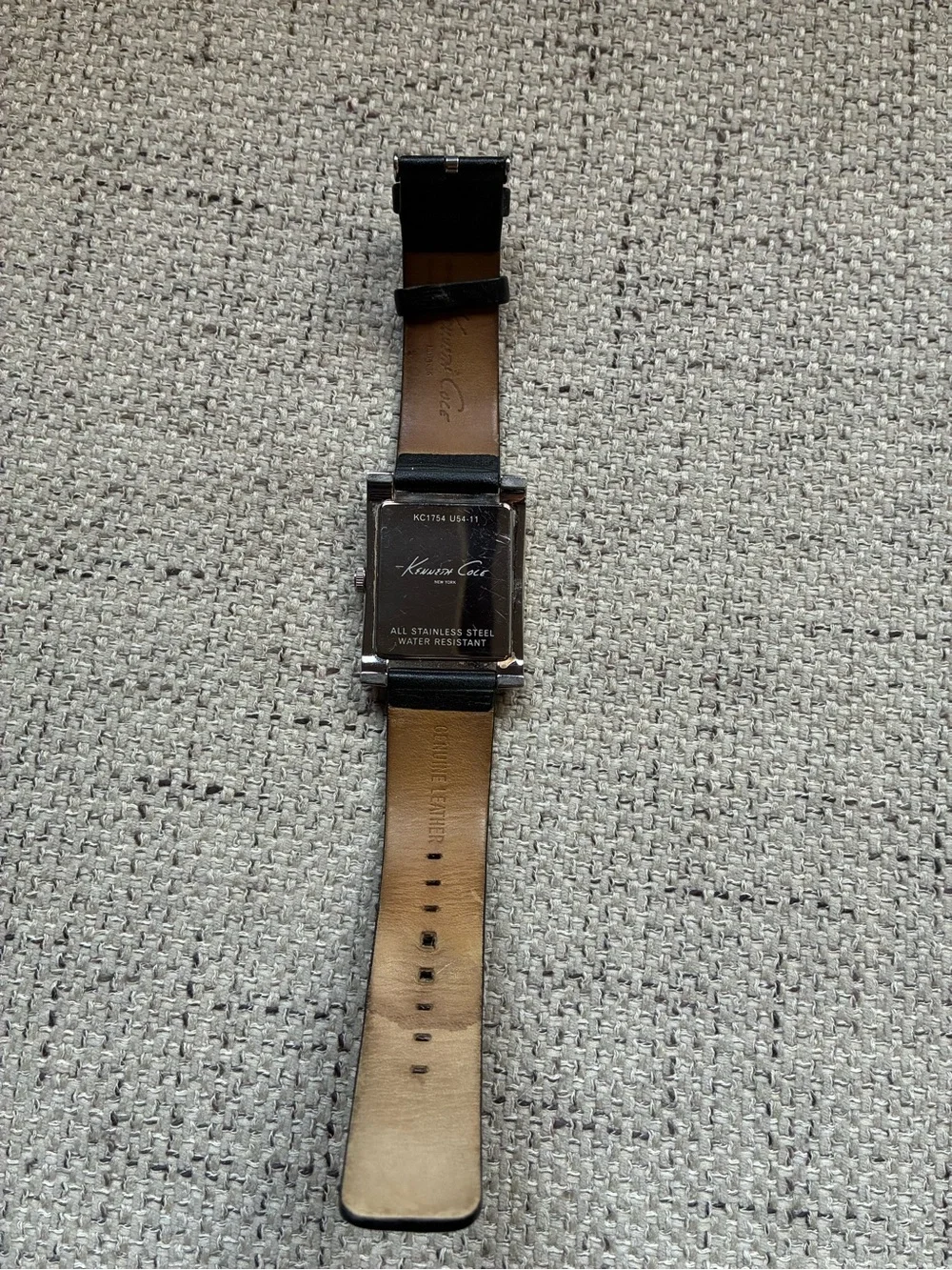 Kenneth Cole Black Square Dial Men's Watch